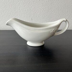 Vintage Ironstone Gravy Boat USQMC // Hall China // Military Restaurant Ware